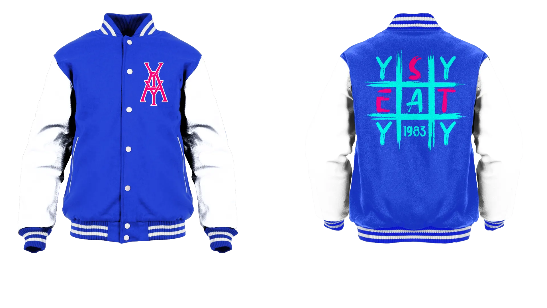 Tic Tac Yay Monogram Logo Varsity Jacket