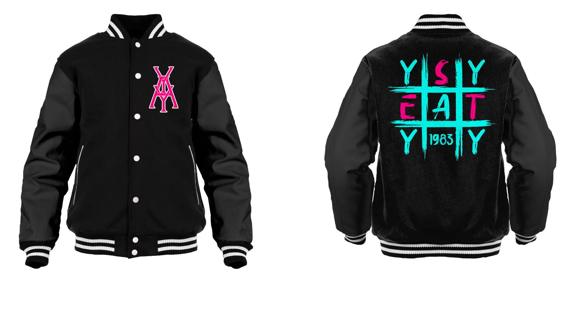 Tic Tac Yay Monogram Logo Varsity Jacket