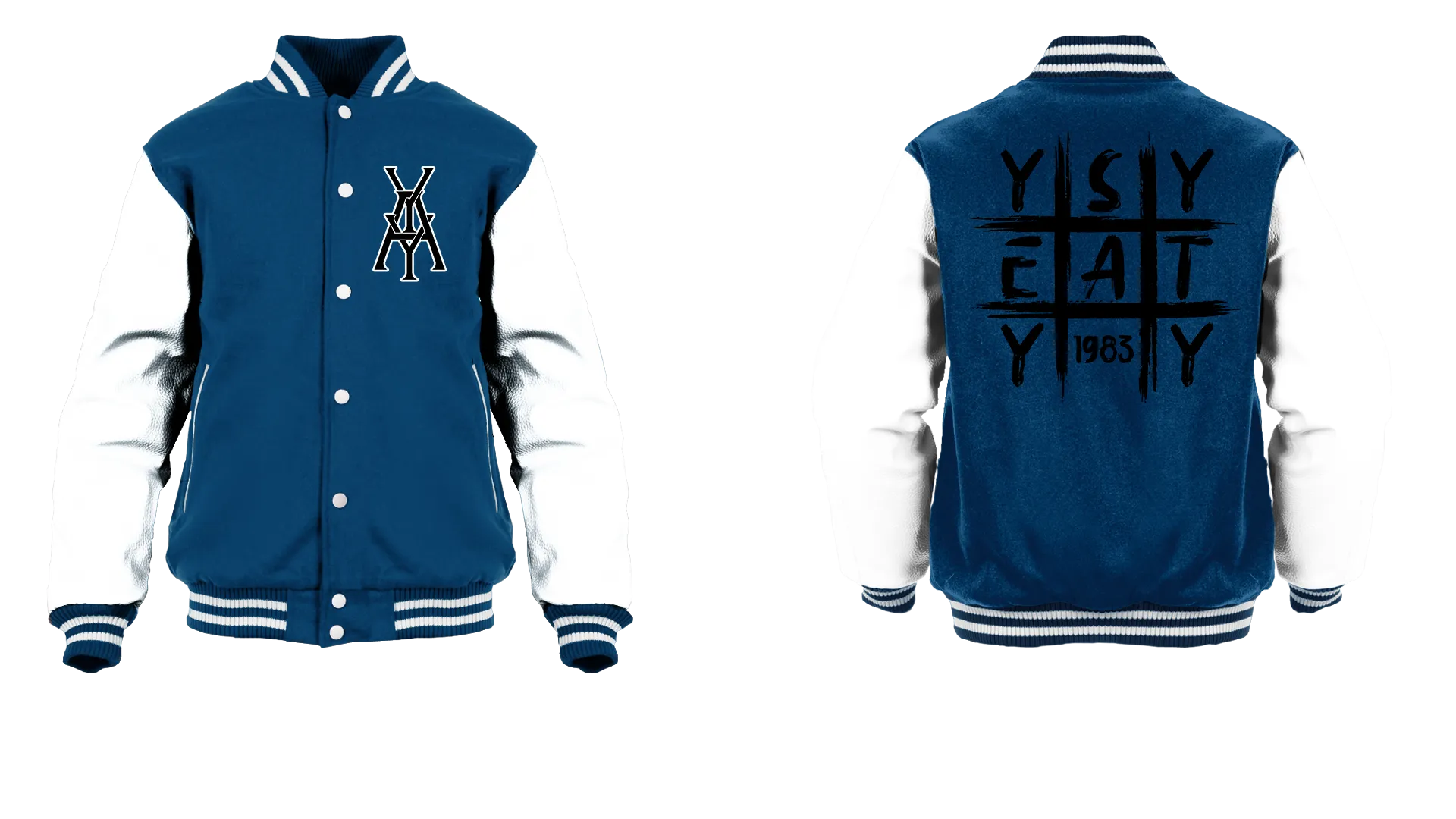 Tic Tac Yay Monogram Logo Varsity Jacket