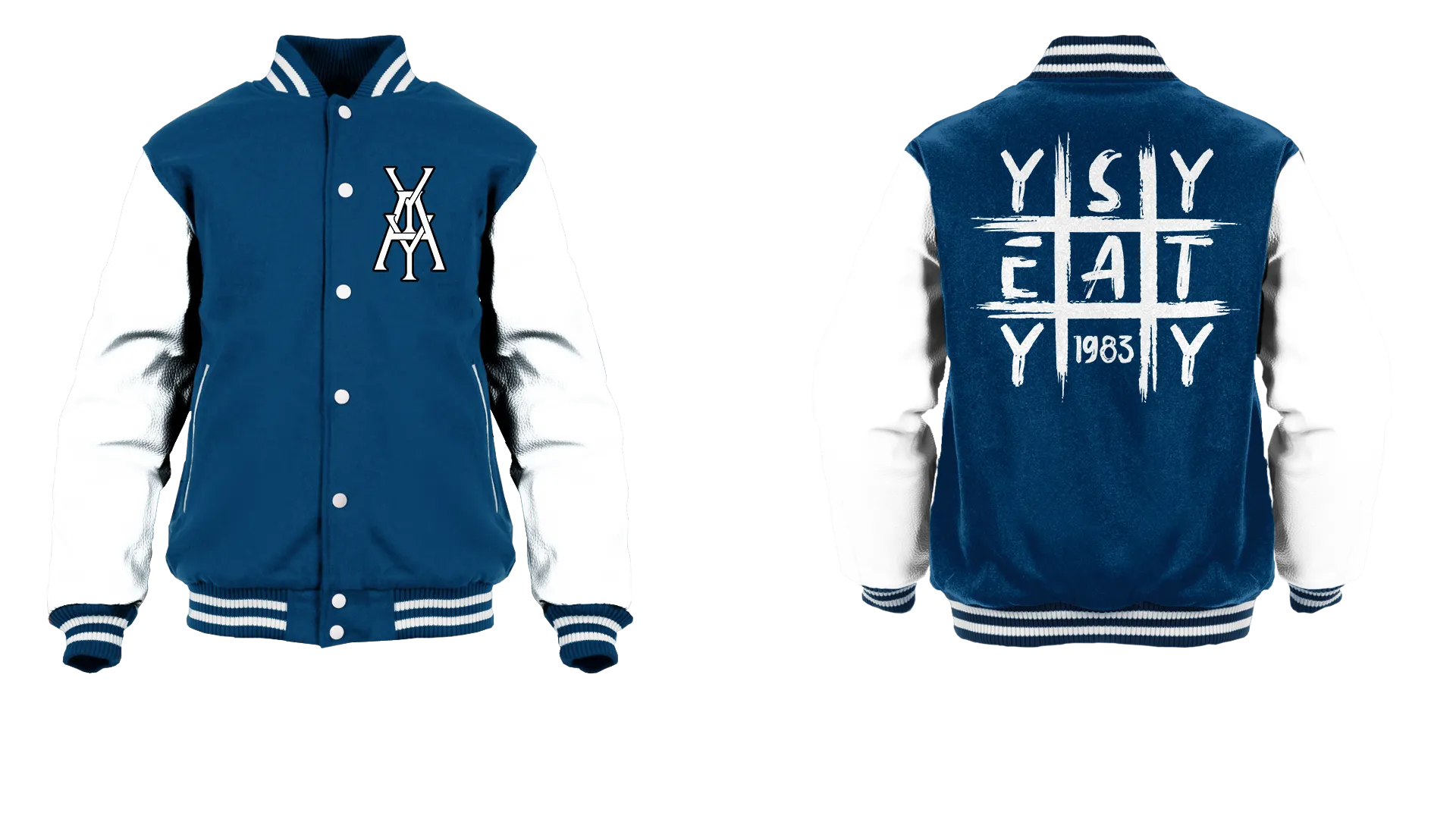 Tic Tac Yay Monogram Logo Varsity Jacket