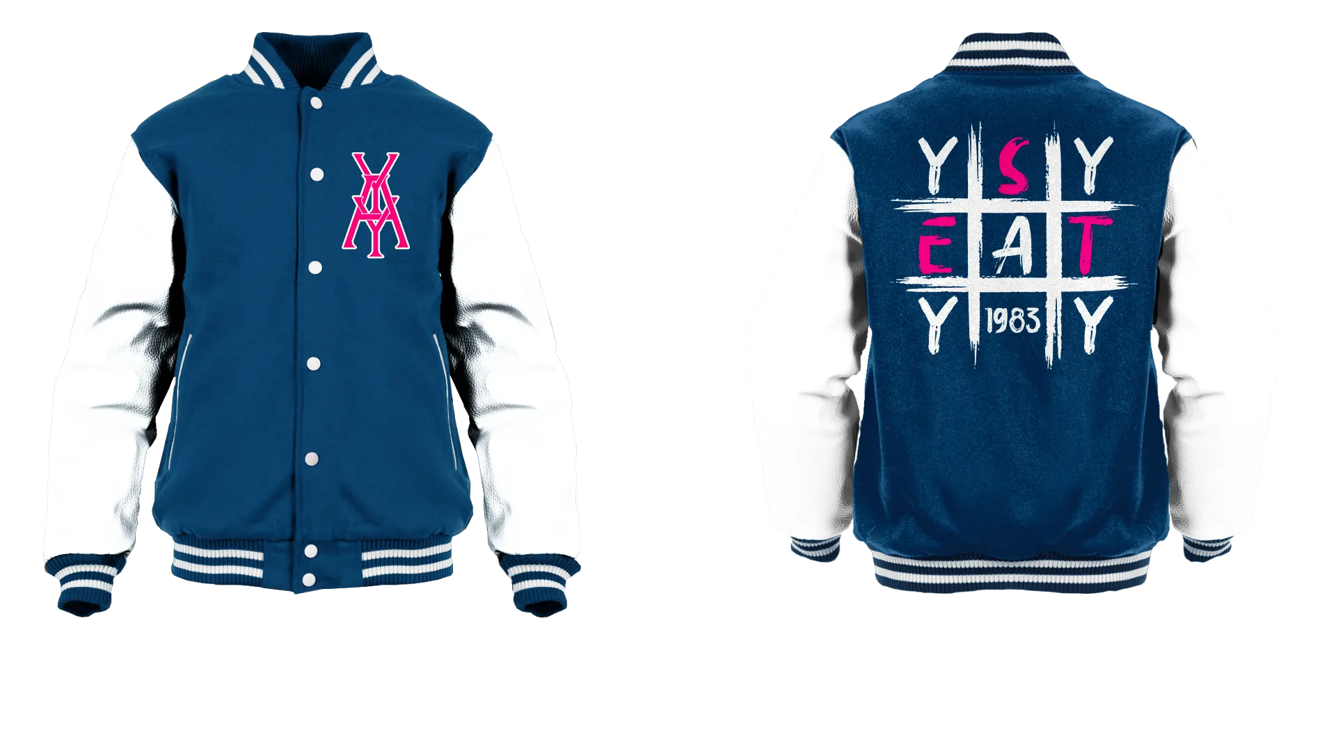 Tic Tac Yay Monogram Logo Varsity Jacket