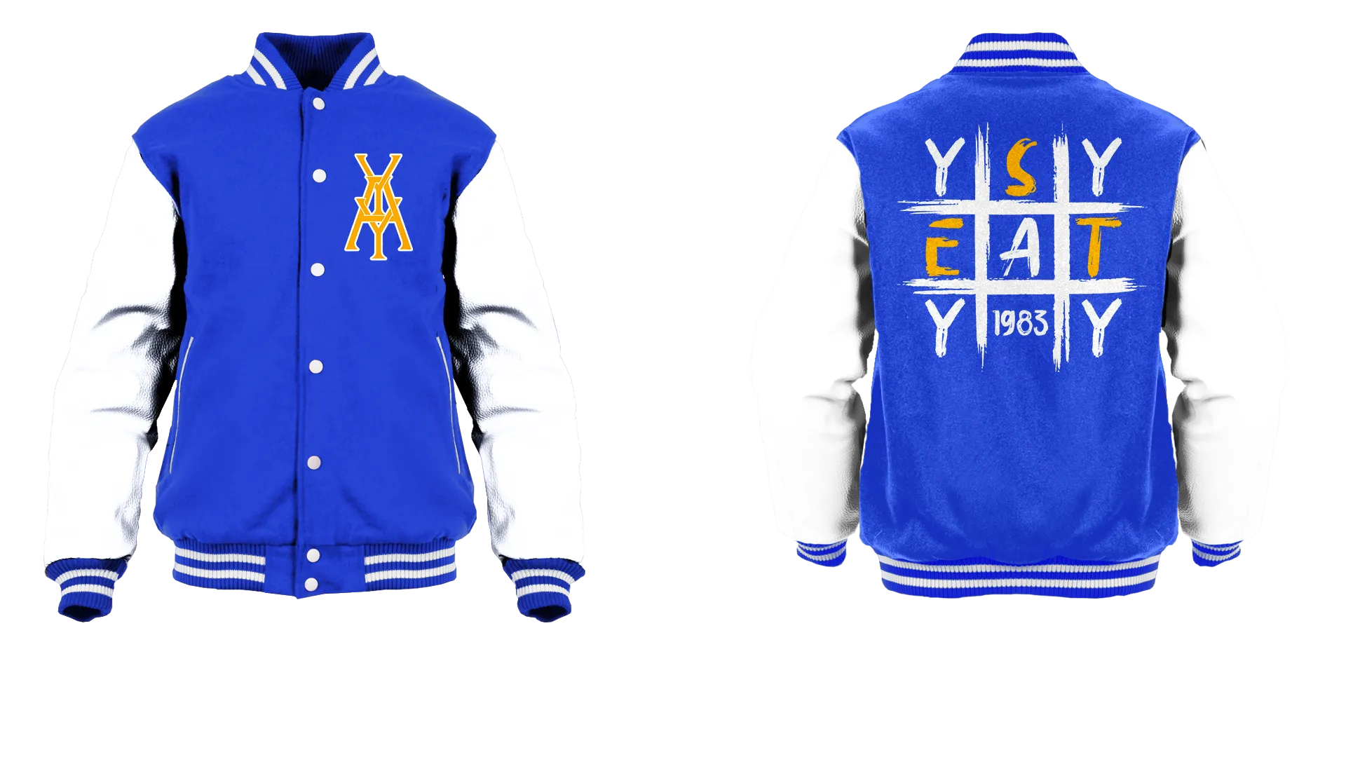 Tic Tac Yay Monogram Logo Varsity Jacket