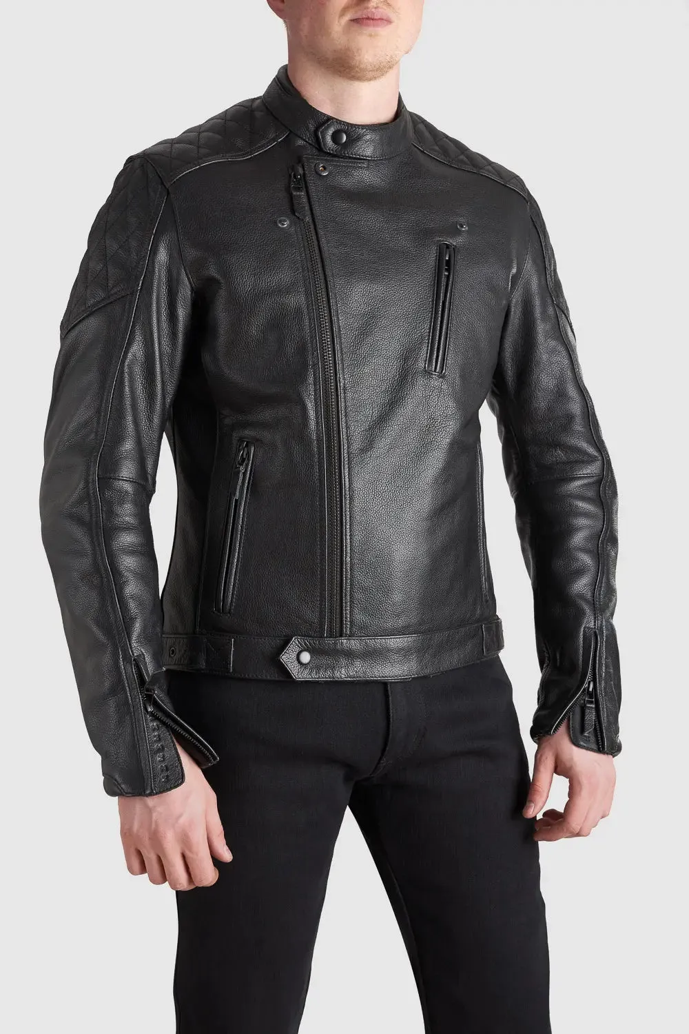 TWIN LEATHER - Men's Leather Motorcycle Jacket