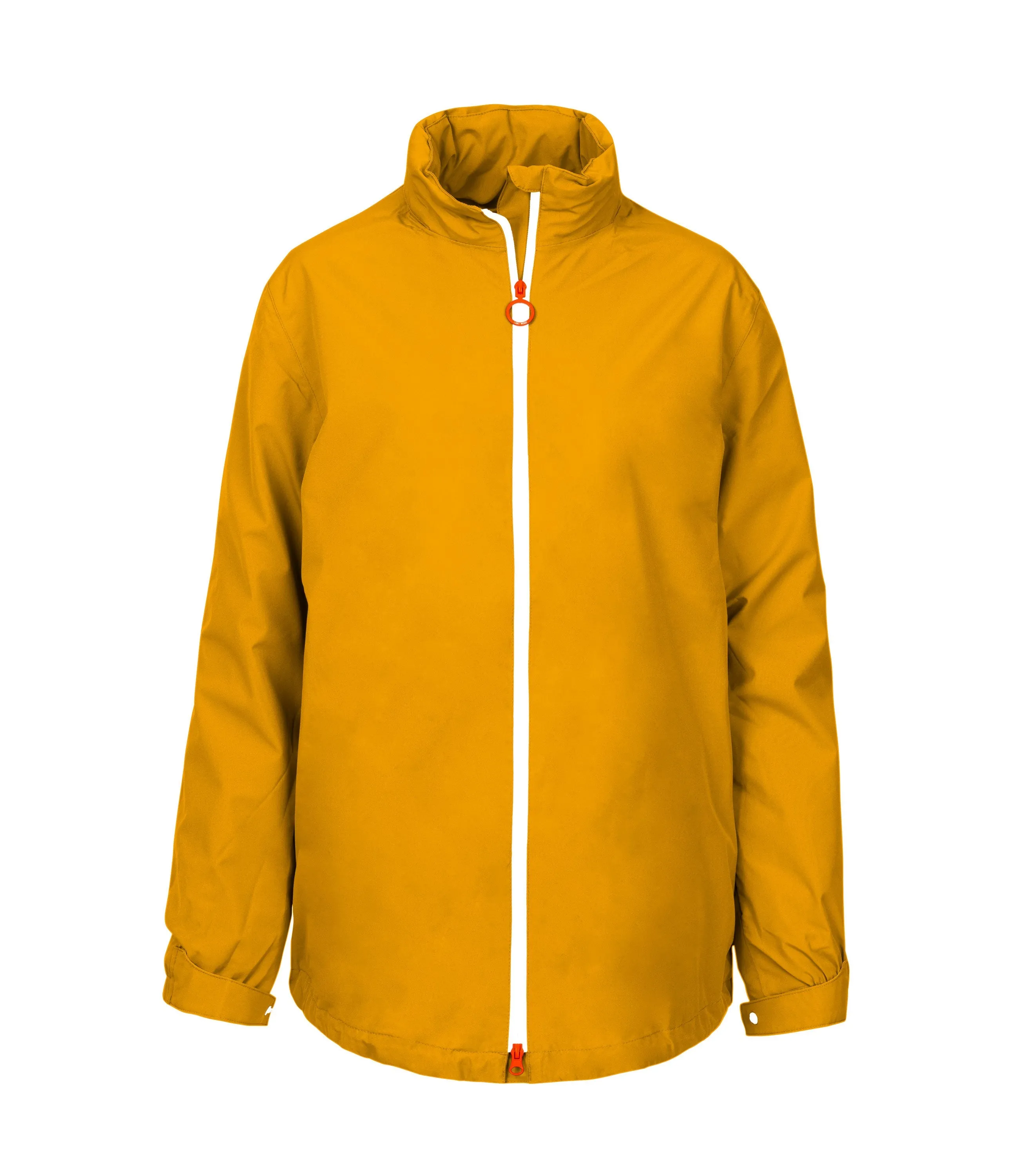 Unisex Urban Waterproof Recycled Jacket, Mustard