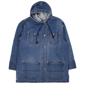 Vintage 90s Hooded Denim Jacket