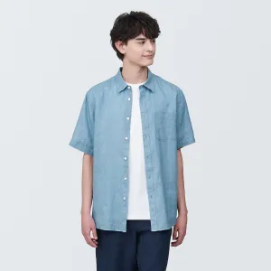 Washed Linen Short Sleeve Shirt