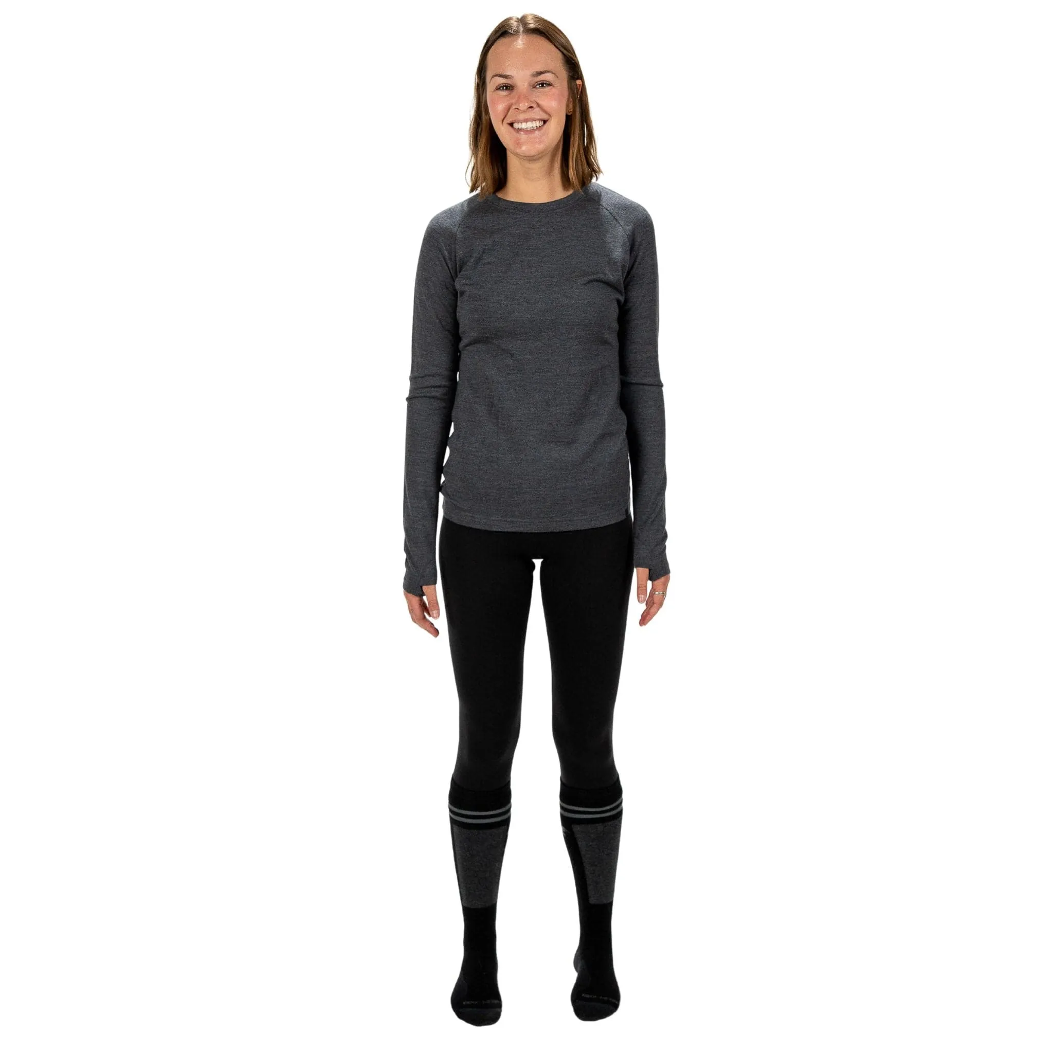 Women's Inversion Heavyweight Merino Wool Base Layer Bottoms - 3/4 Length