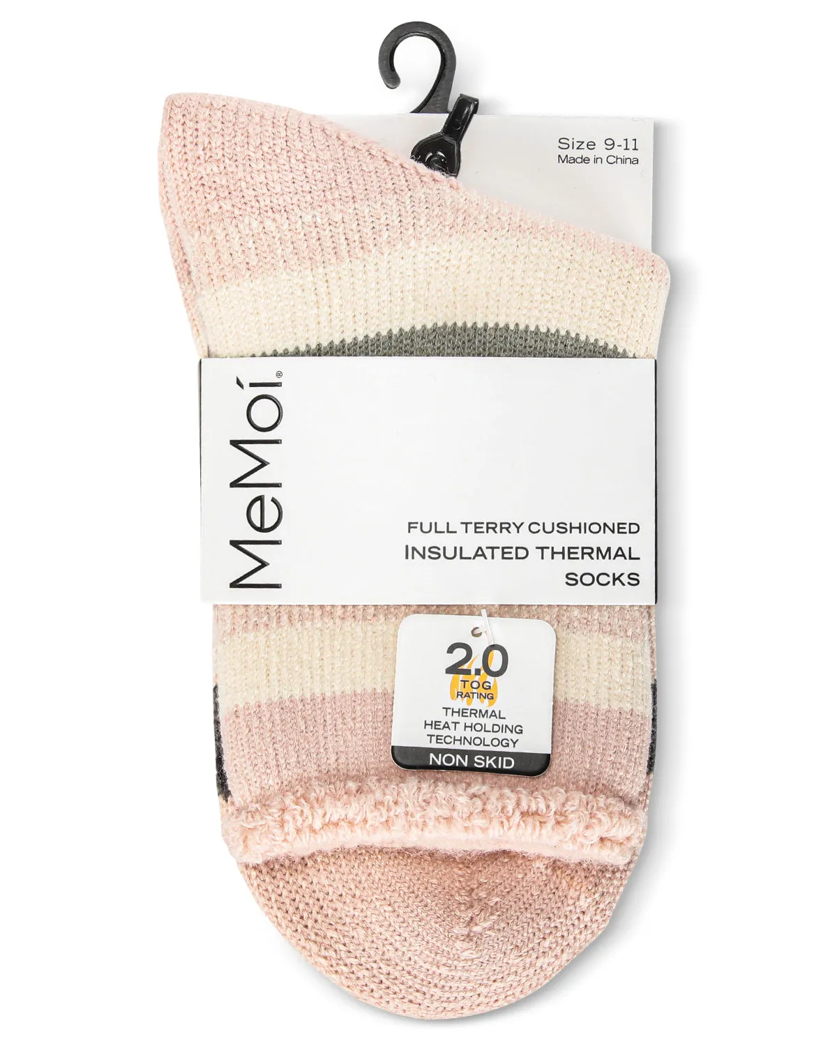 Women's Stripe Cozy Warm Thermal Crew Socks