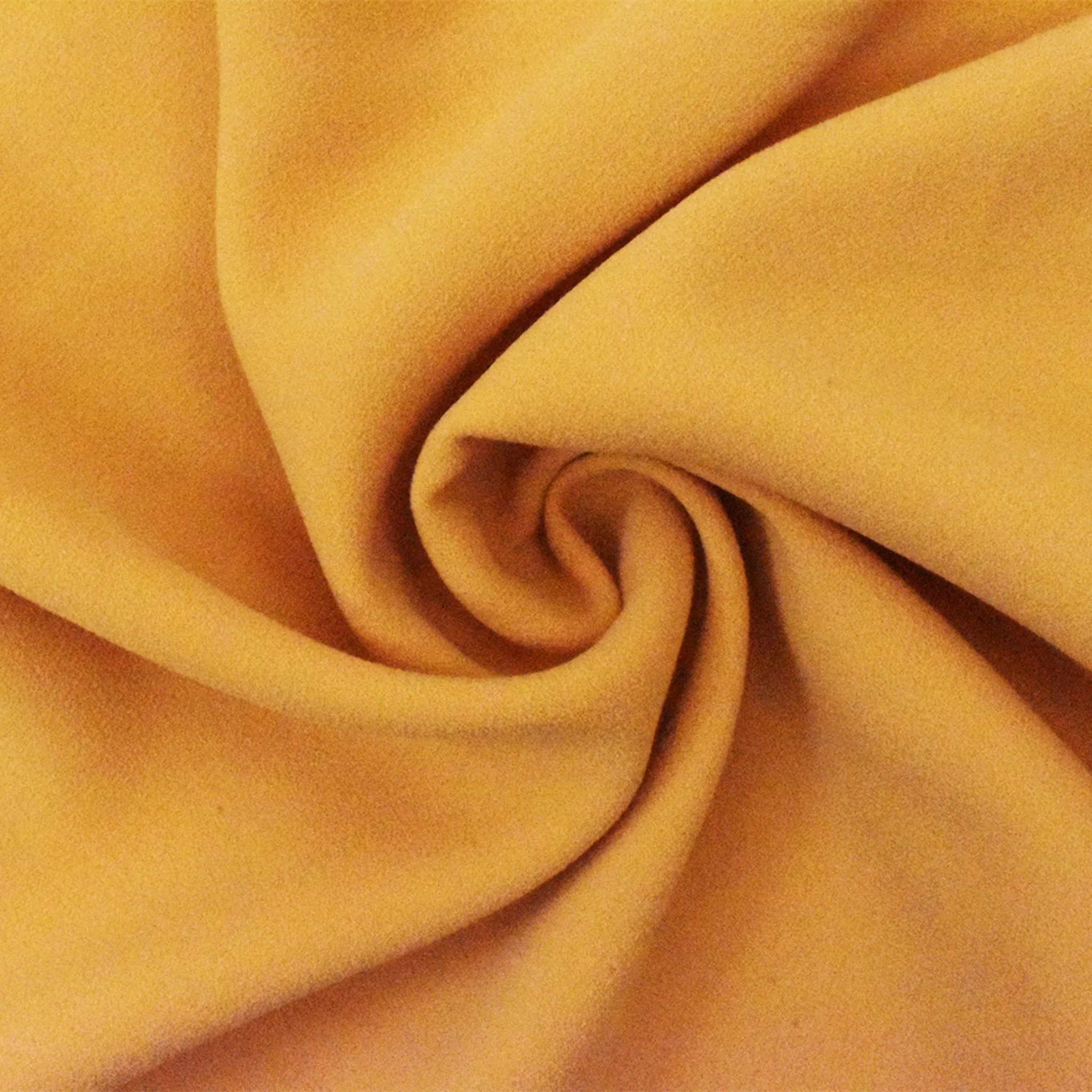 Yellow Famous Designer Poly Double Sided Crepe Woven Fabric